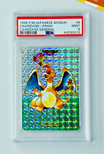 Pokemon PSA 9 Charizard #006 Prism Carddass Vending Bandai Green 1996 Japanese picture