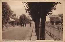 CPA LE CROTOY Avenue de la Gare et la Gare (19196) picture