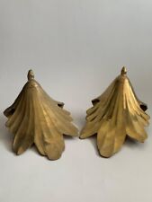 Two Pieces Vintage Solid Brass 720Gr Home Wall Hanging Decoration 25x15cm picture