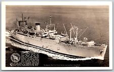 Vtg USNS James O'Hara C3 Cargo Ship Military Sea Transport Service RPPC Postcard picture