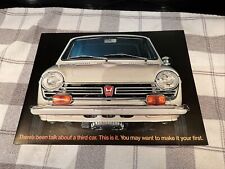 1967 Honda 600 Sedan Sales Brochure Folder Excellent Original 67 picture