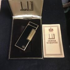 Vintage Dunhill Gas Lighter Black Lacquer ⓓ Mark With Box Working Condition picture