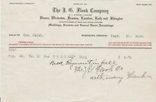 U.S. The J. G. Flook Company Roseburg Oregon 1914 Pieces Paid Invoice Ref 42665 picture