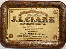 1979 J.L.CLARK MANUFACTURING CO ROCKFORD ADVERTISING METAL TRAY Vintage picture