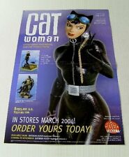 2004 Jim Lee Catwoman DC Comic Direct 17x11 porcelain statue promo POSTER:Batman picture