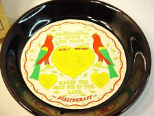 Vtg Pfaltzgraff Pennsylvania Dutch Pie Plate Dish MCM NOS 9.5