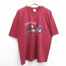 Xl/Used Short Sleeve Vintage T-Shirt Men'S 90S North Carolina Eagle Large Size C picture
