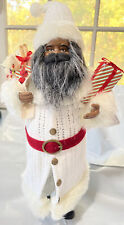 Ashland Christmas Collectible Santa Black African American SantaBag Present 16in picture