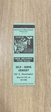 Self Serve Grocery Vintage Matchbook Cover picture