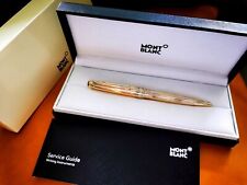 New Authentic Mǒntblanc 2866 Meisterstuck Ballpoint Gold Star Pen 164P picture