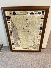 Framed Vintage Expedition Sonoma California Winery Trail Map 2005 MMV Wine picture