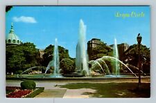 Philadelphia PA, Swann Memorial Fountain, Circle Vintage Pennsylvania Postcard   picture