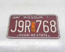 Vintage Expired Missouri J9R 768 picture