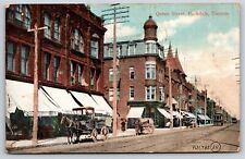 Main Street~Parkdale Toronto~View On Queen St W/ Horses~PM 1907~Vintage Postcard picture