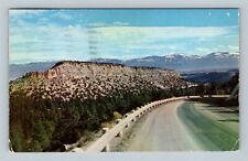 Road From Los Alamos Sangre de Cristo Chrome Mountains New Mexico c1954 Postcard picture