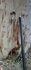 Stainless Steel Walking Hiking Stick Cane Silver Noble Luxury vintage Handmade picture