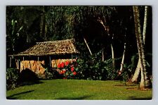 Honolulu HI-Hawaii, Grass Shack, Waioli Tea Room, Antique Vintage Postcard picture