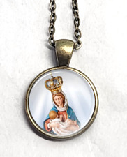 Breastfeeding Our Lady Leche Medal Catholic Picture Pendant Cabochon Photo Gift picture