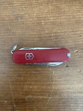 Victorinox Swiss Army 58mm Classic SD Pocket Knife - Red - Excellent Condition picture