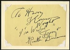 Rosetta Duncan d1959 signed autograph auto 3x4 Cut American Vaudeville Duo picture