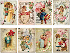 32 Pack Vintage Valentine's Cards Valentine's Day Cards Greeting Card Bulk Retro picture