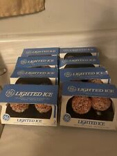 Vintage GE Sugared LIGHTED ICE BULBS picture