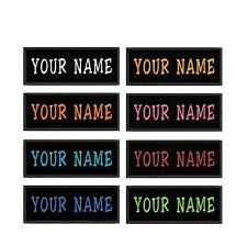Custom Embroidered Name Tag Sew on Patch Motorcycle Biker Patches 3.x1