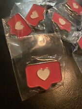 Facebook Heart Emoji Love Pin FB San Francisco Summit New Rare picture