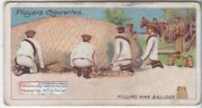 Filling English Army Balloon With  Hydrogen Gas 100+ Y/O Ad Trade Card picture