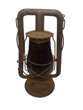 Vintage Dietz Monarch Lantern Fitzall NY USA Red Globe picture