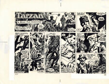 TARZAN BOOK 4 1986 MIKE GRELL SUNDAY ORIGINAL PASTE-UP PRODUCTION ART PRINT PAGE picture