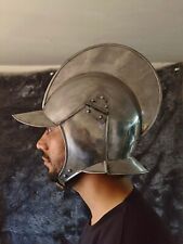 18 gauge Mild Steel Burgonet Helmet Of Medieval Knight picture