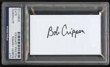 Robert Crippen signed autograph 2x3.5 cut American Test Pilot Astronaut PSA Slab picture