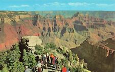 Postcard Bright Angel Point North Rim Grand Canyon National Park Arizona AZ VTG picture