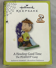 Halloween Hallmark Peanuts Gang Howling Good Time Keepsake Collectible Ornament picture