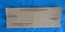 WWII Processed Foods ration check, Citizens Bank of Festus picture