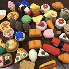 45+ Japanese MINIATURE FOOD ERASERS  Pizza, Desserts, Drinks, Sushi Etc Puzzle picture