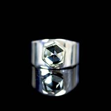 Prasiolite Green Amethyst Hexagon Sterling Silver Ring ( 548916) picture