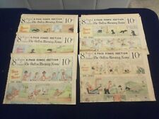 1929-1930 THE DALLAS MORNING NEWS SUNDAY COLOR COMICS - LOT OF 5 - NP 5190 picture