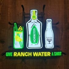HORNITOS TEQUILA RANCH WATER LED BAR SIGN MAN CAVE GARAGE DECOR LIGHT NEW 17x16: picture