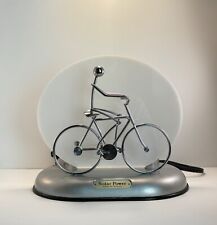 Ishiguro Solar Power Table Lamp- Motion Man Pedaling Bicycle | Working Condition picture