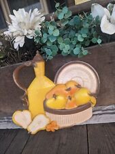 Vintage 1981 Homco/Syroco Wall Hanging Lemon Decor picture