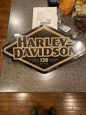 HARLEY DAVIDSON 120TH ANNIVERSARY  METAL SIGN 1903-2023 picture
