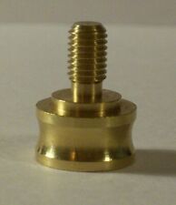 Lamp Finial Adapter Riser Converter Turned Brass 1/8F TO 1/4-27M New 55061J picture