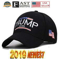 Trump 2020 MAGA Hat Embroidered Hat Keep Make America Great Again Cap Black RR picture