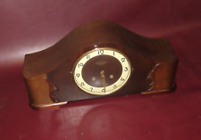 Vintage Goodwin Precision Art Deco Oak Wood Case Camel Back Mantel Clock - As-Is picture