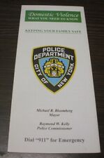 2009 NYPD - DOMESTIC VIOLENCE - KEEPING YOUR FAMILY SAFE Brochure Pamphlet picture