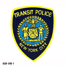 Vintage NYC New York City Transit Police Department Sticker Decal picture