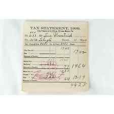 1909 Tax Statement, Wilkes-Barre Pennsylvania City Treasurer Receipt Letterhead picture