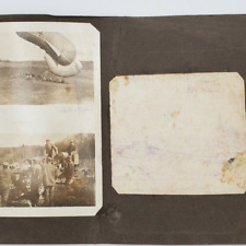 WW1 German Observation Balloon Zeppelin notes Military soldier photos Iron Cross picture